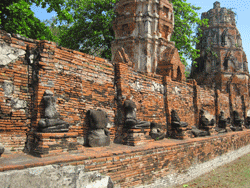 Wat Phra Mahathat Woramahawihan a Ayutthaya en Thailande