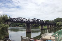 Pont de la rivire Kwa  Kanchanaburi en Thailande