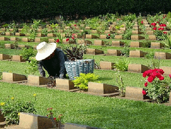 cimetière des Alliés de Kanchanaburi thailand