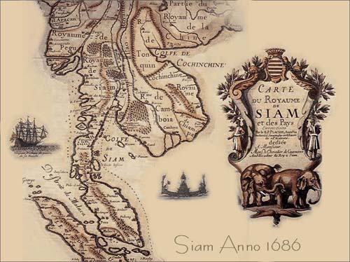 Carte du Royauame de Siam